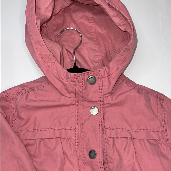 GAP Kids' Rose Twill Jacket with Hood - Picture 3 of 11